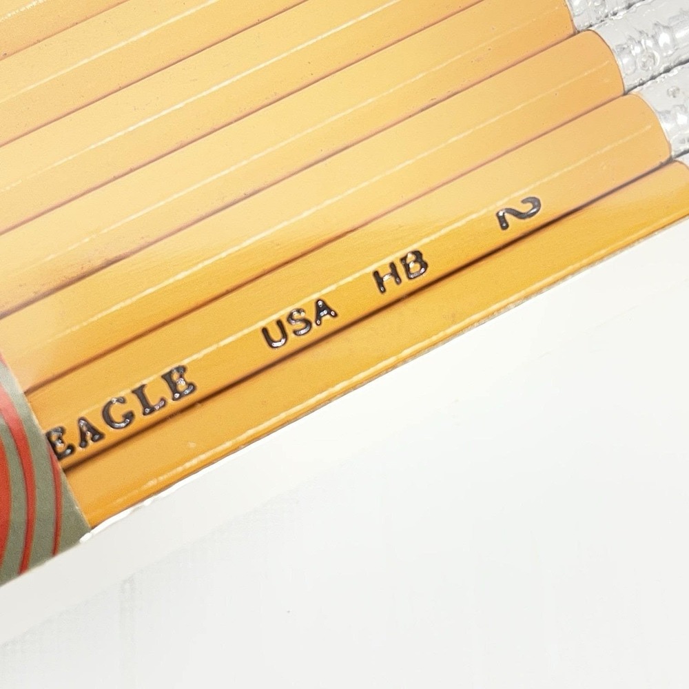 Vintage Eagle No. 2 Pencils Made In USA 10 Pack Sealed New Old Stock - Picture 5 of 5